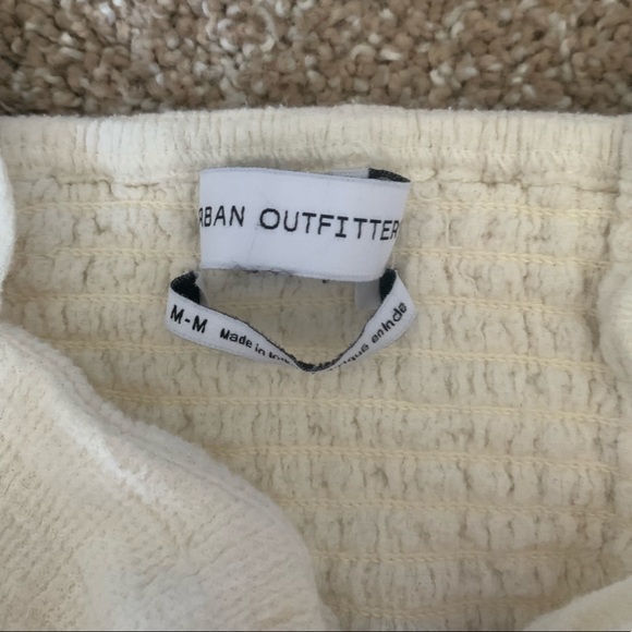 Urban Outfitters White Cropped Cinched Middle - Picture 6 of 7